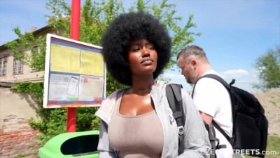 Czech Streets 152: Quickie with Cute Busty Black Girl