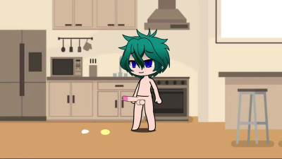 Gacha Guy Pissing And Cumming In Kitchen