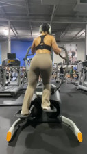 HOT & SWEATY ELLIPTICAL BABE - PERFECT VIDEO