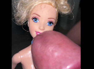 Naked secondhand store Barbie precum and cumshot