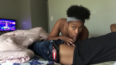 Ebony Amateur Loves Big Cock