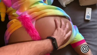 Unicorn Cosplay Blowjob with Big Ass and Cumshot