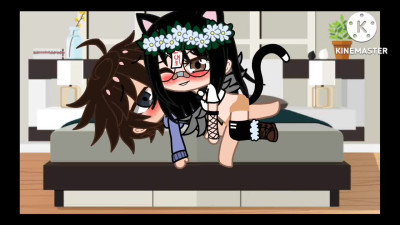 Shy boy gets dominated by cat girl {Gacha}