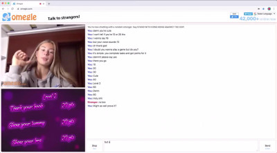 Hot Blonde Omegle Girl