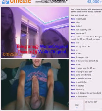 2 Hot Omegle Teens Flashing