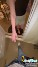 Handy man CATCHES teen masturbating…