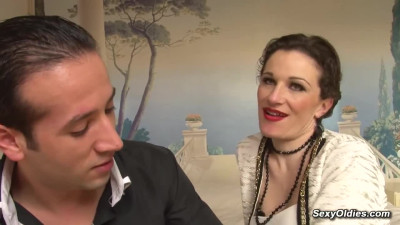 French MILF shaved pussy and ass fucked