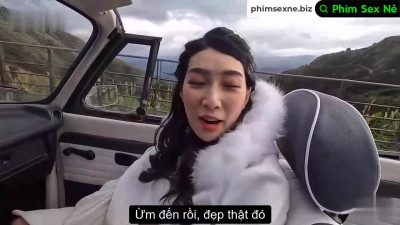 Fuck her after a happy trip