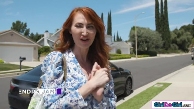 My new lesbian milf neighbors gave me a WARM and WET welcome
