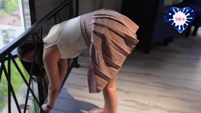 Spanked her hairless pussy, made her cum, deepthroated her cock - Deluxe_Bitch