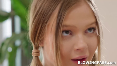 You did a great job so let me give you some sloppy blowjob