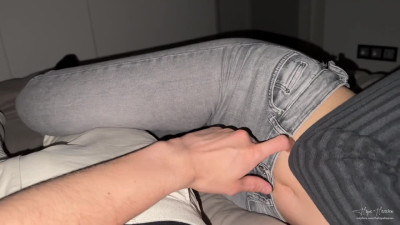 Shy girls first netflix & chill date turns wild when he fingers her and fills her up - Hope Heaven