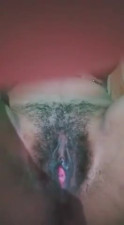 Teen showing boobs and hairy pussy n clit