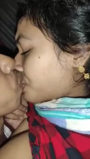 Extremely beautiful Indian babe gets her boobs sucked by her younger brother