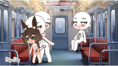 Nicolas gets Gangbanged on the Train