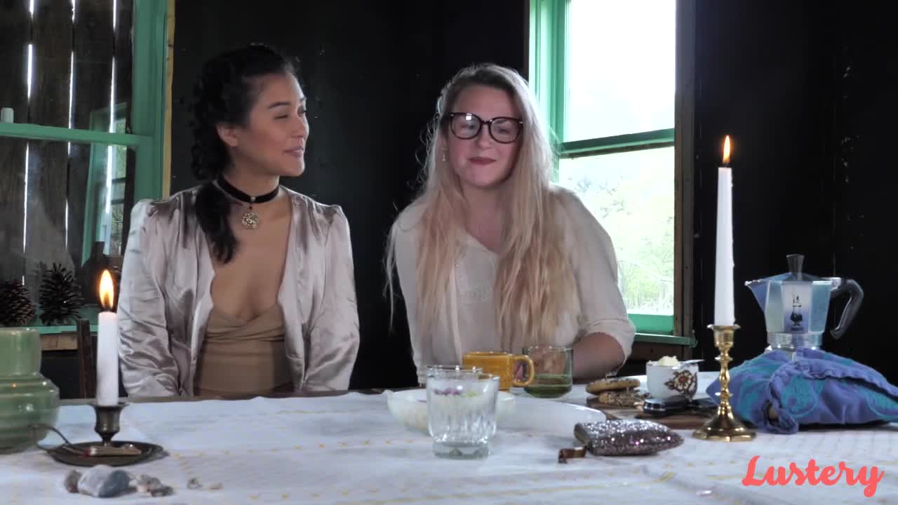 Watch Older blonde MILF wearing glasses and younger brunette Asian girl on table lesbian Short Sex Videos - Duration: 44:22 | ePornNEW.