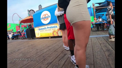 Big Booty Teen In Shorts