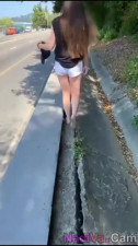 Busty Teen Fucked In The Street by a Stranger