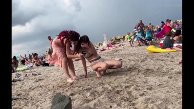 Teen On The Beach