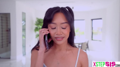 Bratty Asian teen stepsister Jade Kimiko needs stepbrothers big cock today