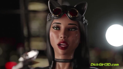 Horny FUTA Shemale Fucks Catwoman