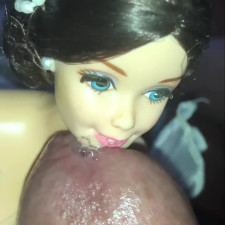 Smelly secondhand Barbie gets facial cumshot