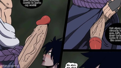 Fairy Tail - Gray x Sasuke - Naruto Gay Comic FemBoy - Animated Cartoon Manga, Twink, Big Ass