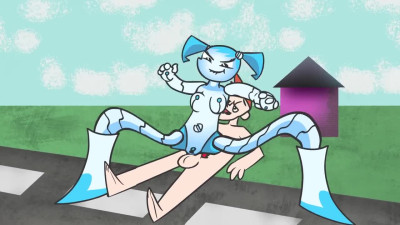 Teenage Robot Jenny Fucks Best Her Big COCKED Friend! Rule34 Animation