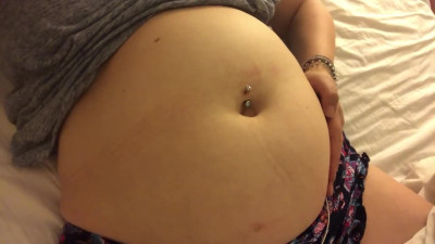 Swollen Belly Girl Bloated Belly Gurgles