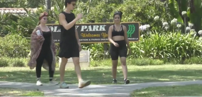 Sexy Phat Ass Celebrity Camila Cabello her Mom and SM Enjoying A Day At The Park