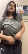 big boob Indian braless girl stripping