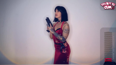 RESIDENT EVIL COSPLAY - ADA WONG - TRY NOT TO CUM - DEMO