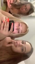 3 hot group of girls teasing on live stream periscope