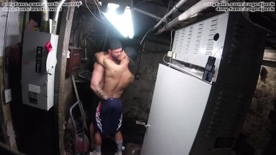 AUSTIN WOLF FUCKED CAGEDJOCK IN THE BASEMENT