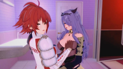 Fire Emblem Fates Hentai 3D (Lesbian) - Camilla x Hinoka