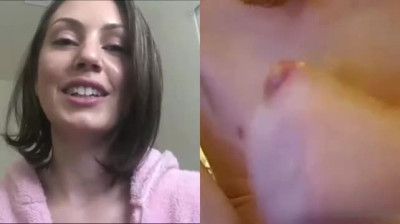 Real Pornstar reaction to guy sucking his own cock