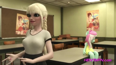 [EXCLUSIVE]Monster Dick FUTANARI Shemale & Female Teacher / REALISTIC 3D HENTAI 2023