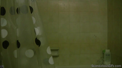 Couple nude shower caught on tape