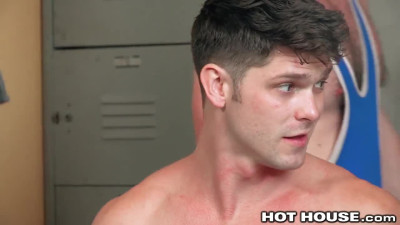 HotHouse - College Wrestlers Go Raw In The Locker Room