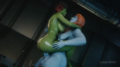 Futa Lady Hellbender x Gamora Marvels Guardians of the Galaxy Game