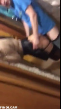 girlfriend fucked in the hallway while her parents watch tv