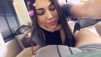 Irresistible college girl KILLS IT on 1st video