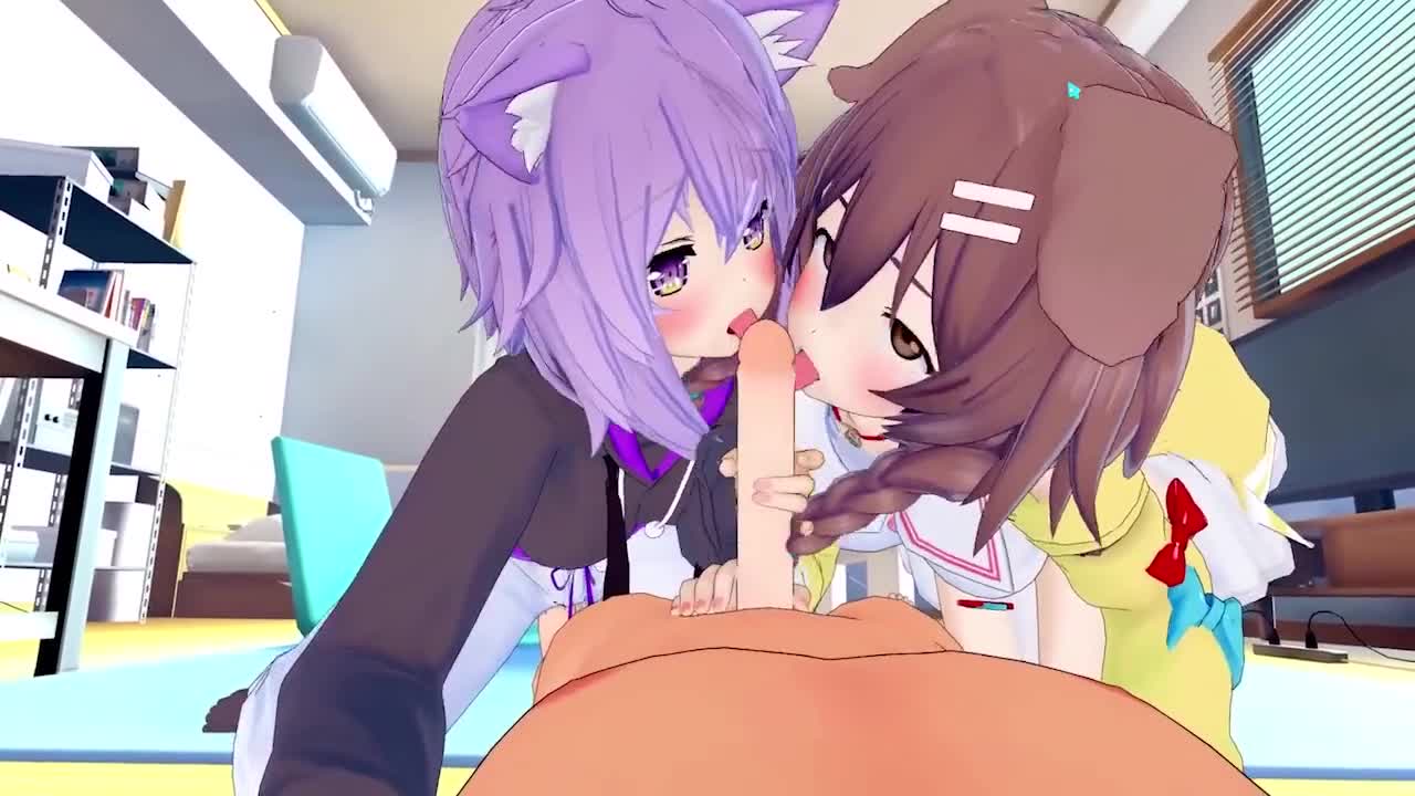 Watch 【REAL POV】OKAYU and KORONE threesome fun! Doggirl and Catgirl VTUBER licking bonanza! Short Sex Videos - Duration: 11:38 | ePornNEW.