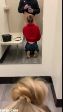 fucking girlfriend in a public changing room