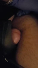 Cripples dick stuck in vibrating toy till huge finish