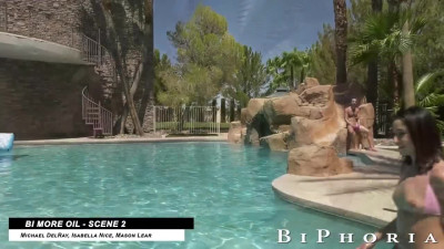 Biphoria - Steamy By The Pool Bi Compilation ft Draven Navarro, Hatler Gurius and MORE!!